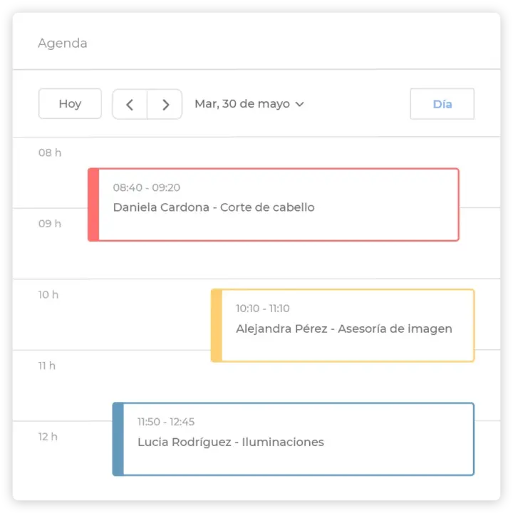 peluqueria agenda Datamatic Flow