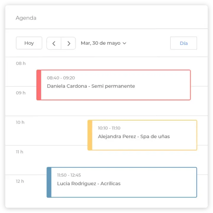 uñas agenda datamatic flow